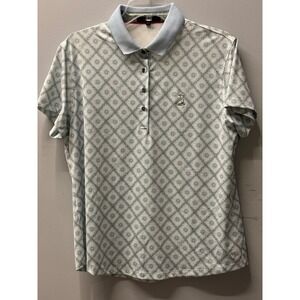 Greyson Golf Moroccan Sun Pinehurst Logo Polo Shirt Womens XL Performance